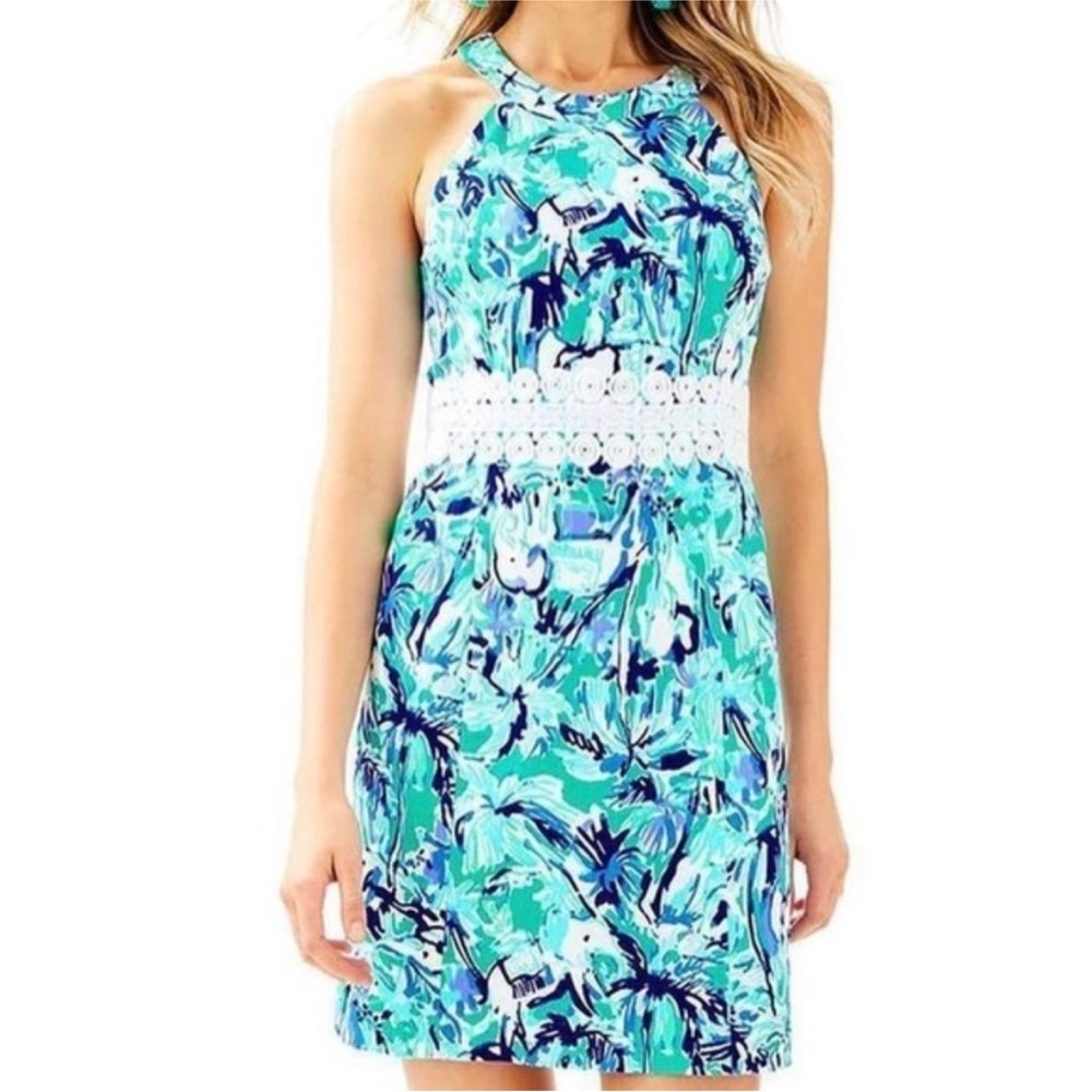 Lilly Pulitzer Ashlyn Shift Dress in Elephant Appeal
